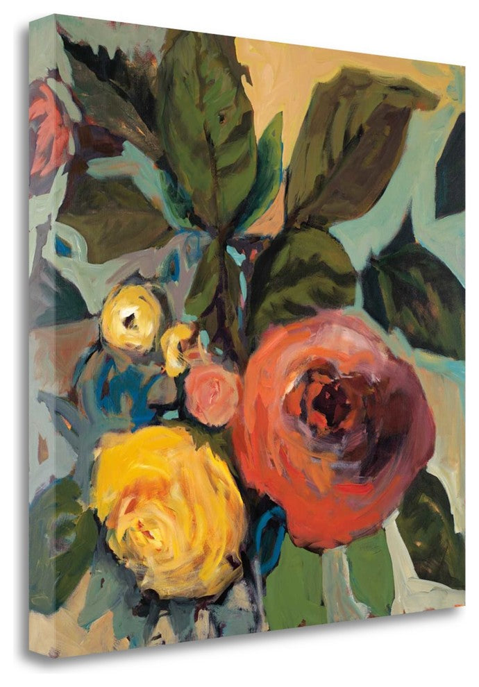 "Rose Garden I" By Jennifer Harwood, Giclee Print on Gallery Wrap Canvas