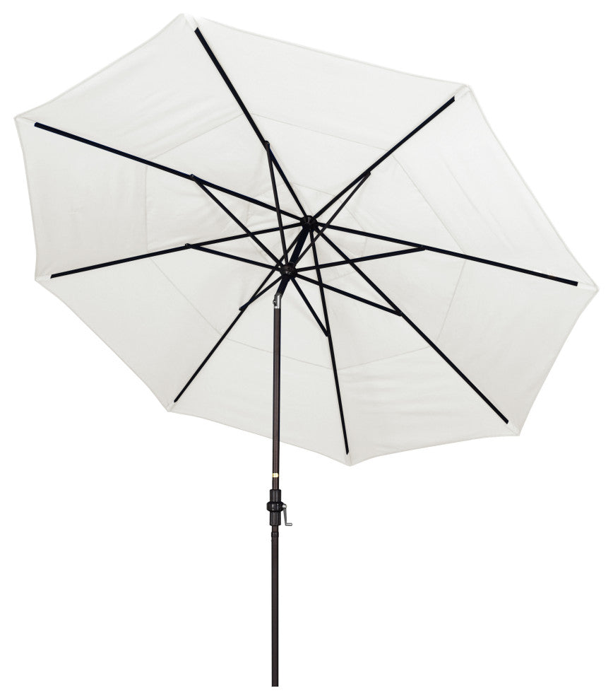 11' Aluminum Umbrella Collar Tilt Bronze, Canvas