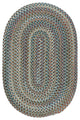 Colonial Mills Cedar Cove CV29 Light Blue Traditional Area Rug, Oval 3'x5'