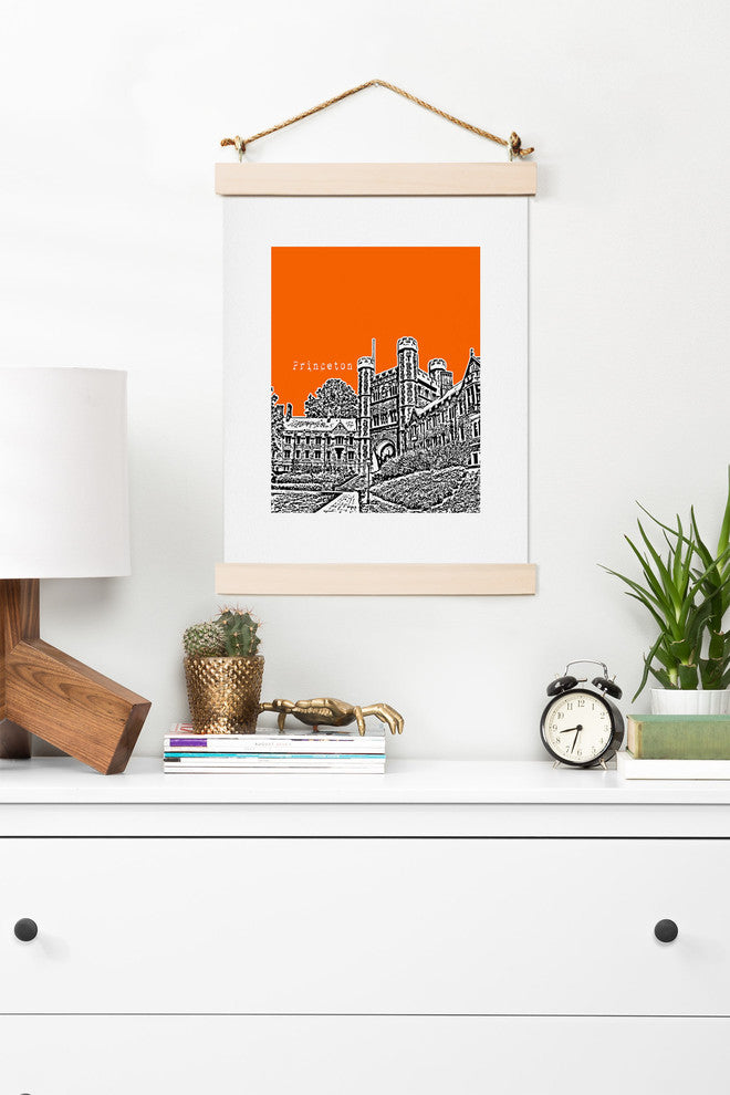 Deny Designs Bird Ave Princeton University Orange Art Print