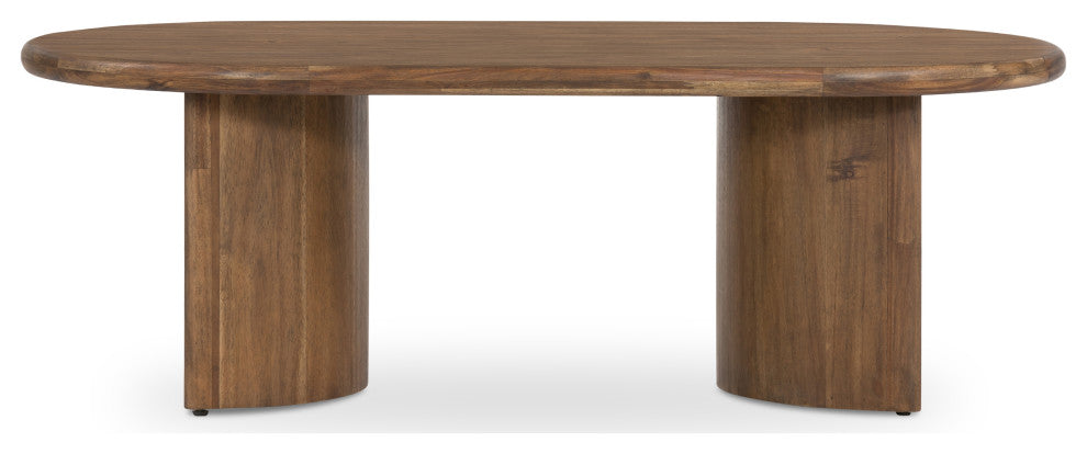 Paden Coffee Table-Seasoned Brown Acacia