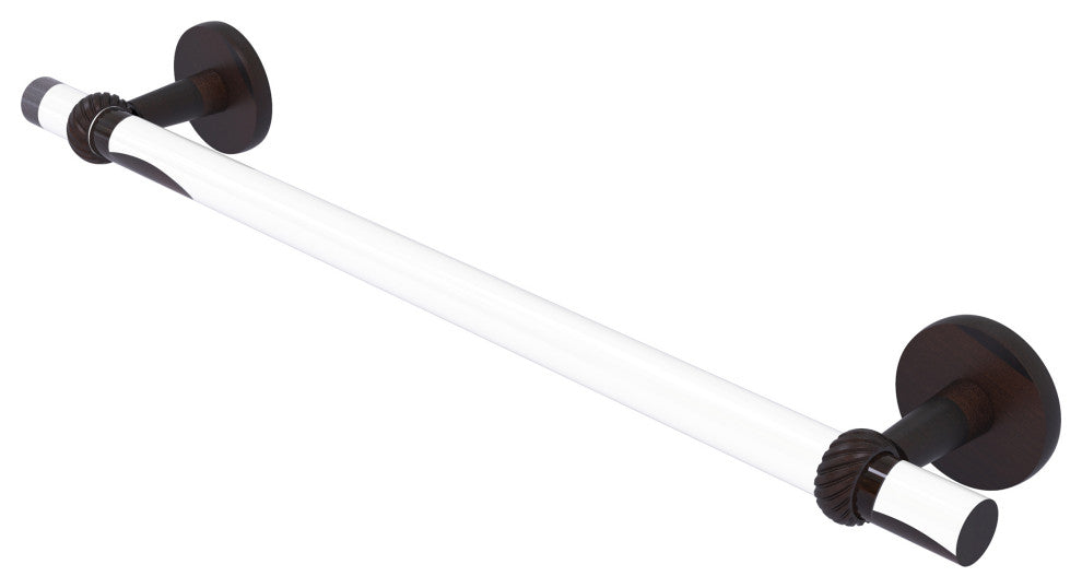 Clearview 30" Towel Bar with Twisted Accents, Venetian Bronze