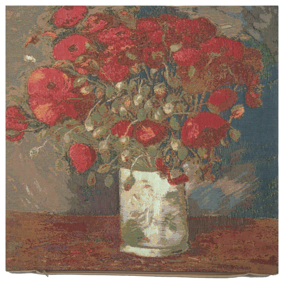 Van Gogh Poppies European Cushion Cover