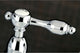 Kingston Brass Bridge Kitchen Faucet, Polished Chrome