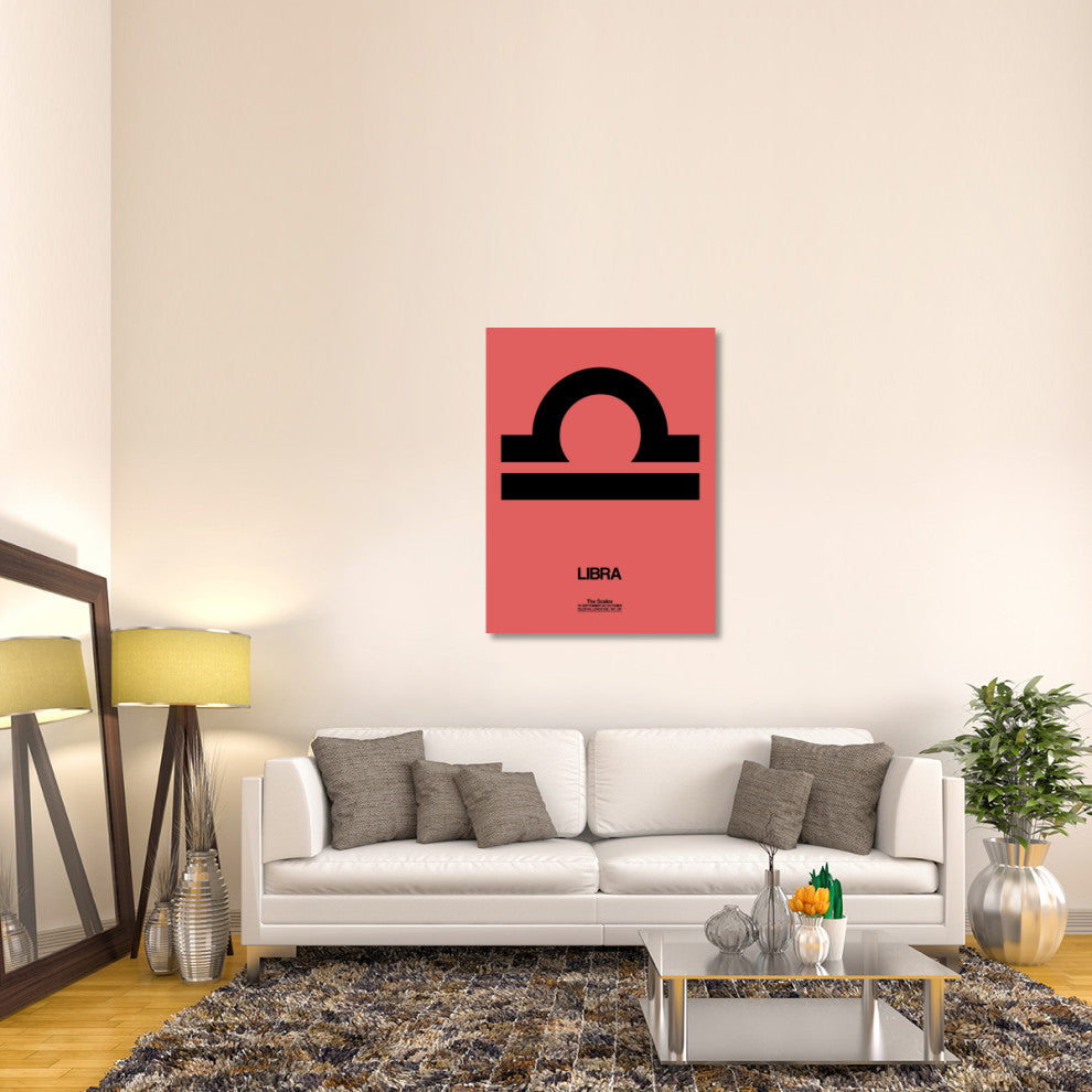 "Libra Zodiac Sign Black" Fine Art Print