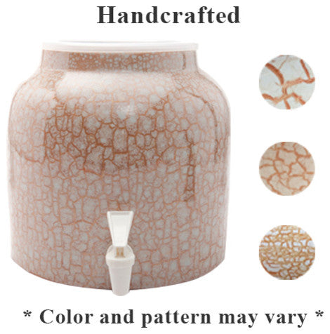 Goldwell Designs Marble Water Dispenser Crock, Gold