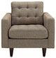 Modern Contemporary Living Room Upholstered Armchair Oatmeal