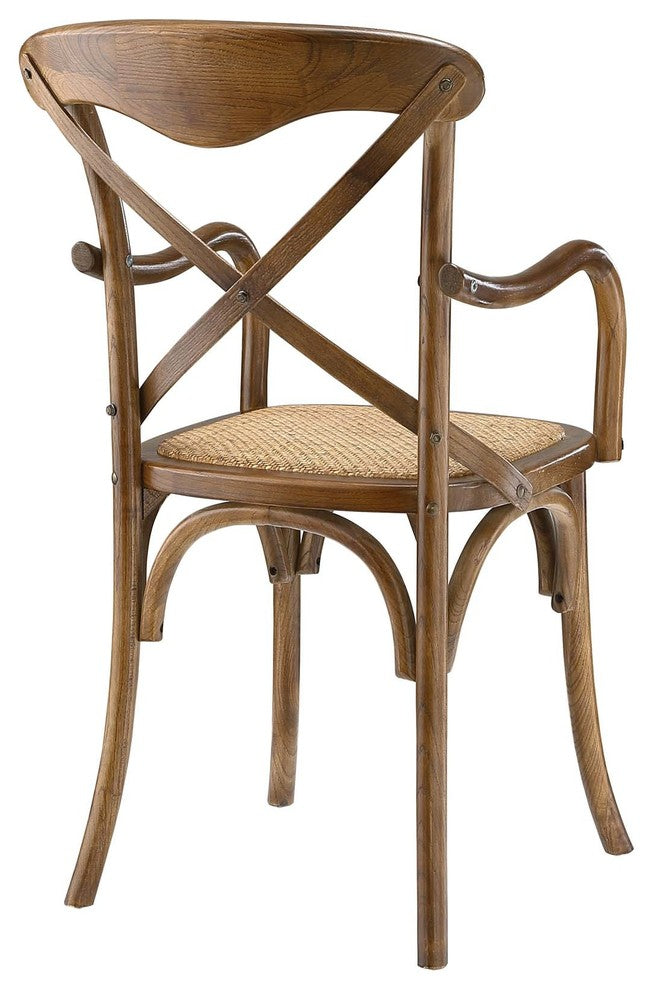 Gear Dining Armchair Set of 2, Walnut