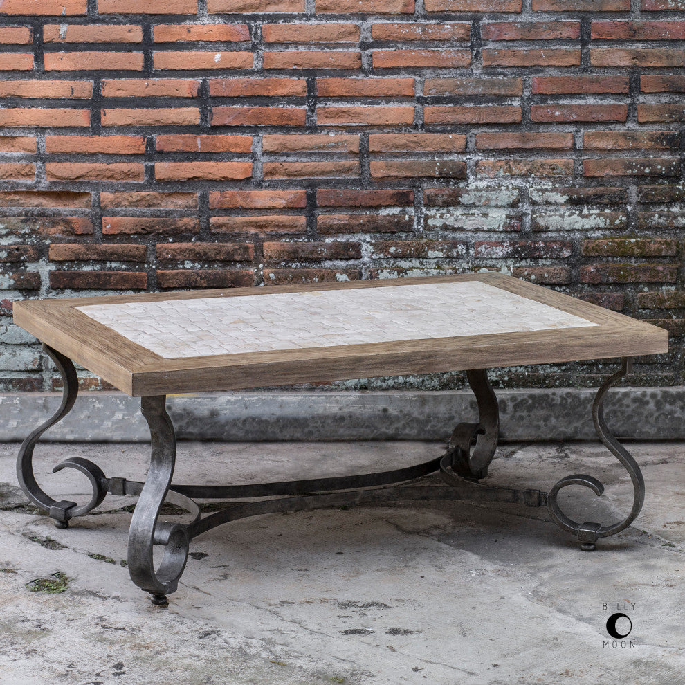 Uttermost Mona Light Honey Stained Coffee Table