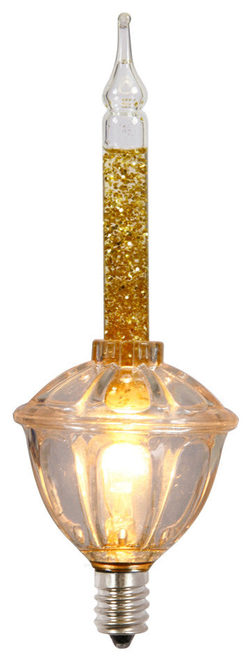 7Lt Gold Glitter Bubble Set Gw 17"Sp