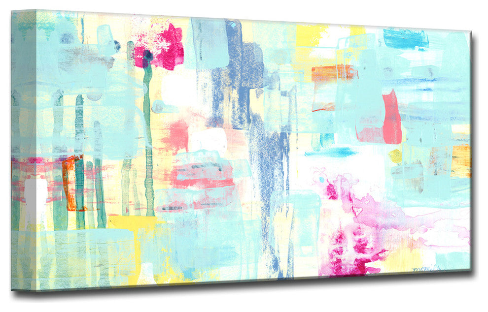 Multi Color Pattern' Ready2HangArt Canvas by Leslie Owens, 40"x20"