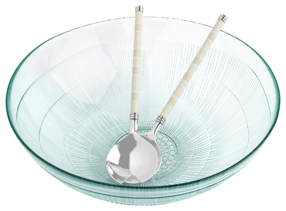 French Home Jubilee Salad Servers and Salad Bowl