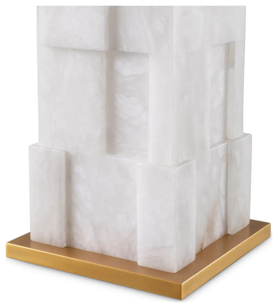 Alabaster Base Table Lamp, Eichholtz Fabiano