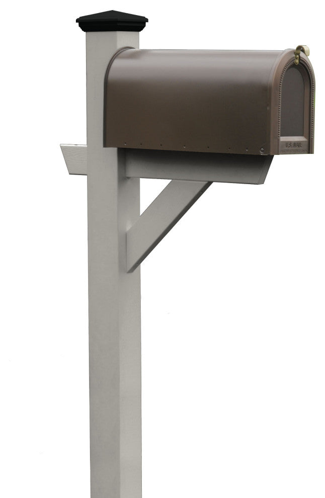 Hazleton Mailbox Post, Harbor Gray