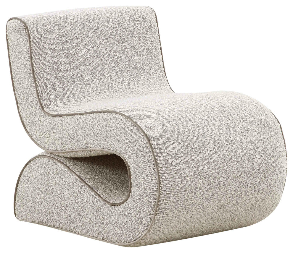 Senna Speckled Grey Boucle Accent Chair