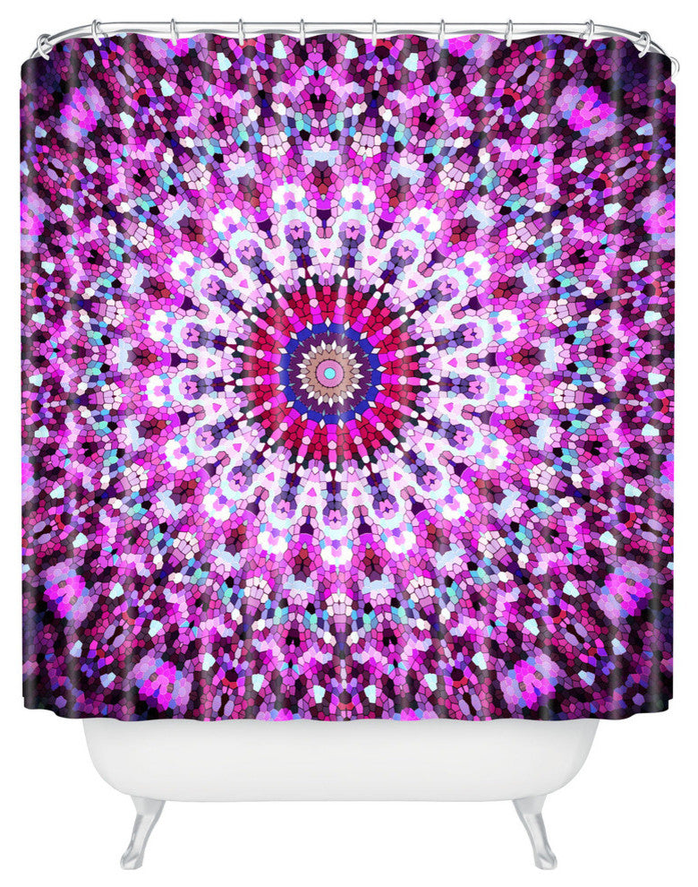 Deny Designs Monika Strigel Pink Arabesque Shower Curtain