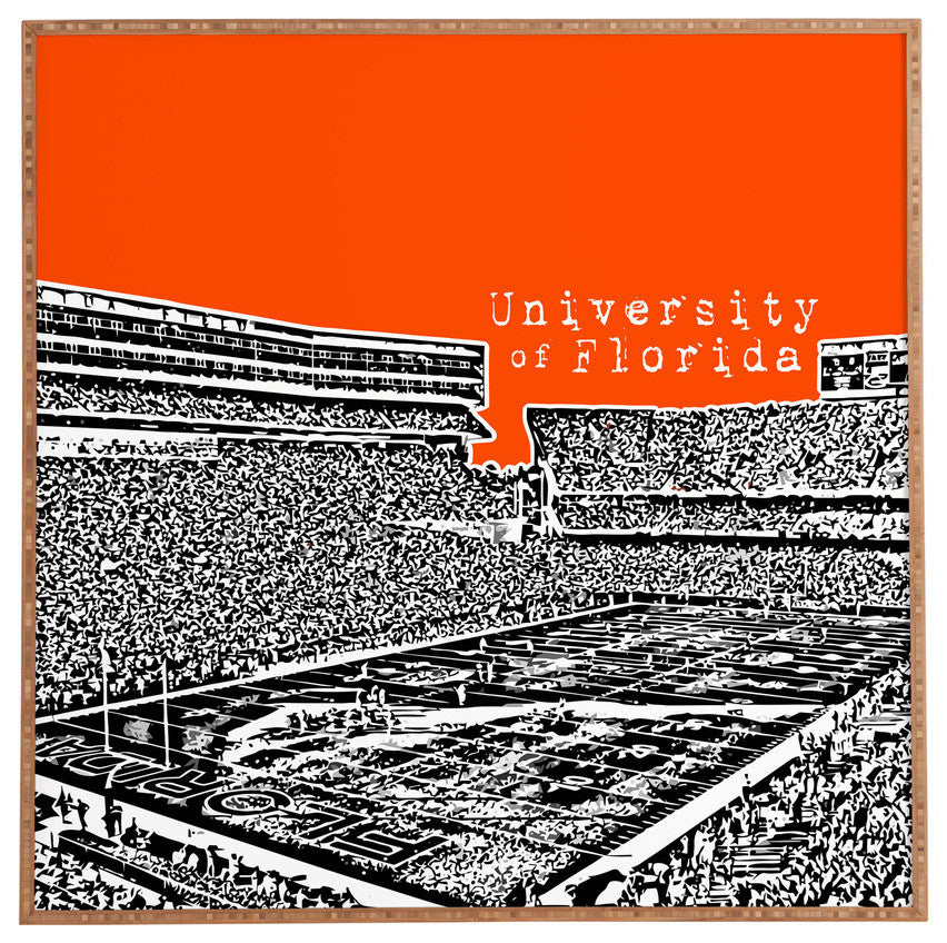 Deny Designs Bird Ave University of Florida Orange Framed Wall Art