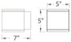 LED Outdoor Wall Sconce, Graphite