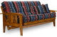Westfield Futon Set, Frame, Premium 8" Mattress, Queen, Taos Ruby
