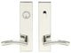 Brussels Lever, Tubular Entry, Single Cylinder, Left Hand, 2-3/8" Backset