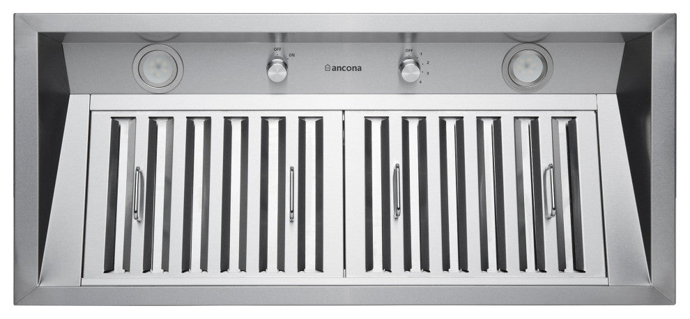 Ancona Pro 34" 600 CFM Ducted Insert Range Hood, Stainless Steel
