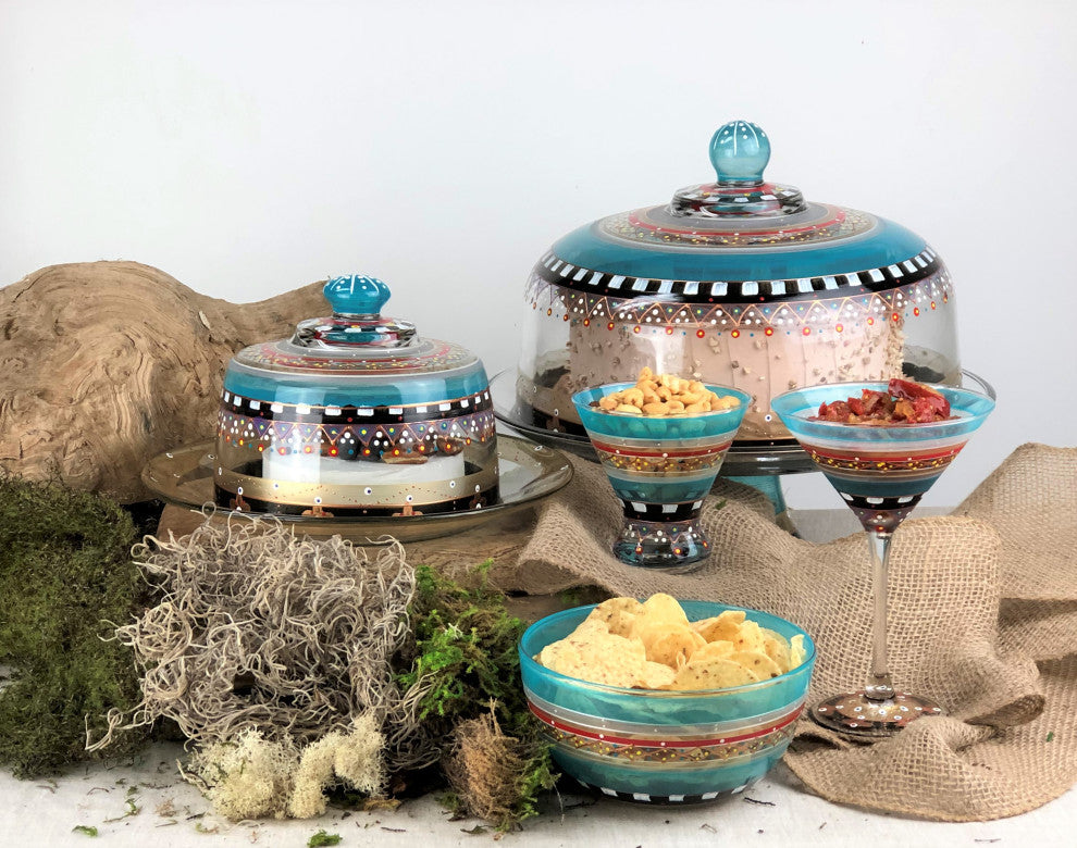 Mosaic Carnival Cosmos Glasses, Set of 2