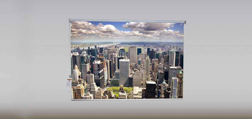 "Aerial of Manhattan" Artwork, 4' Shade, Blackout, Left