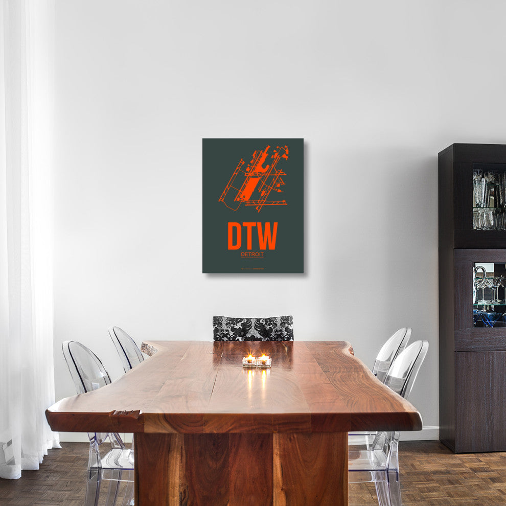"DTW Detroit Poster 3" Fine Art Print