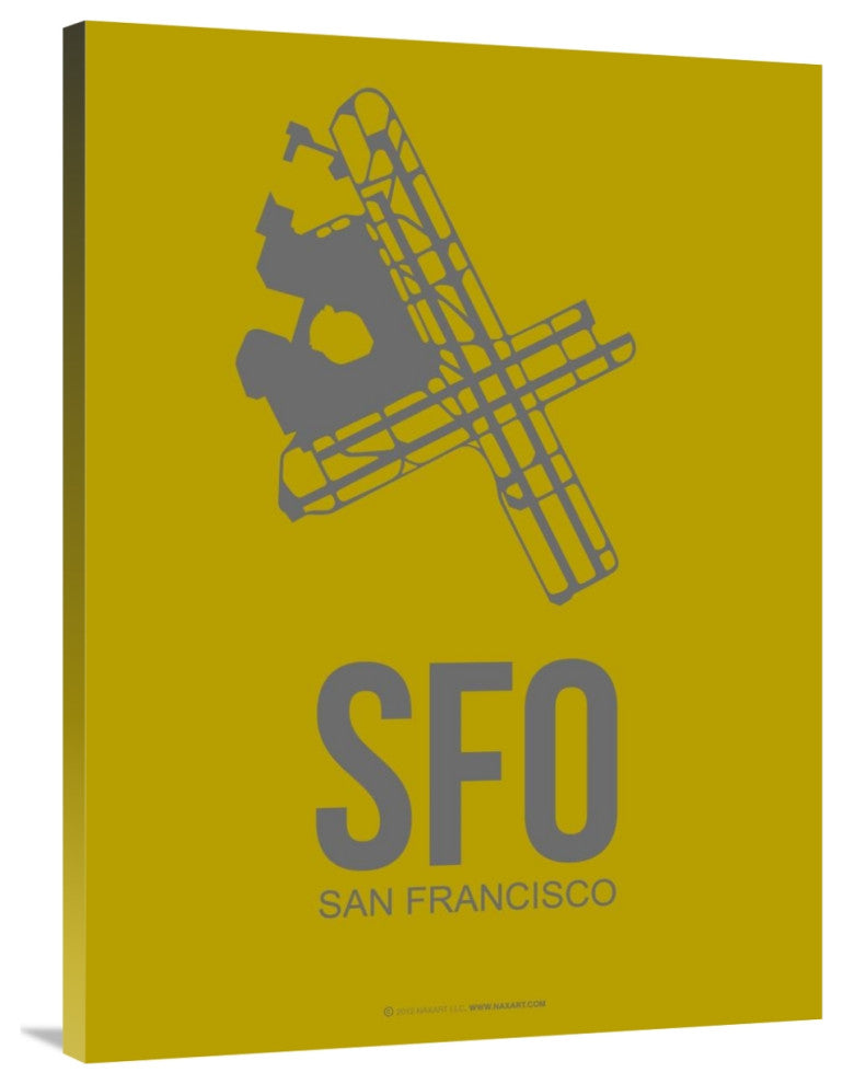 "SFO San Francisco Poster 3" Fine Art Print