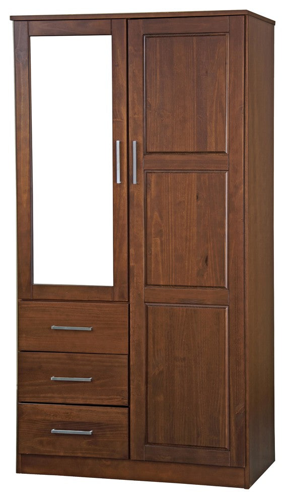 Optional Shelves for Metro, Cosmo Wardrobes, Set of 2, Mocha