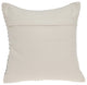Parkland Collection Janice Bohemian Beige Pillow Cover With Poly Insert, 18"