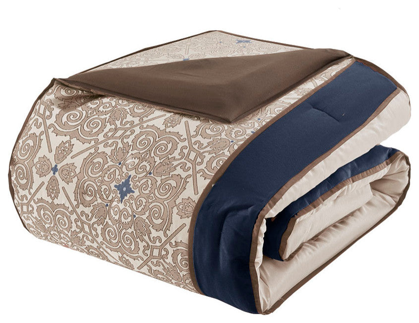 Madison Park Essentials Delaney 24 Piece Room In a Bag in Navy