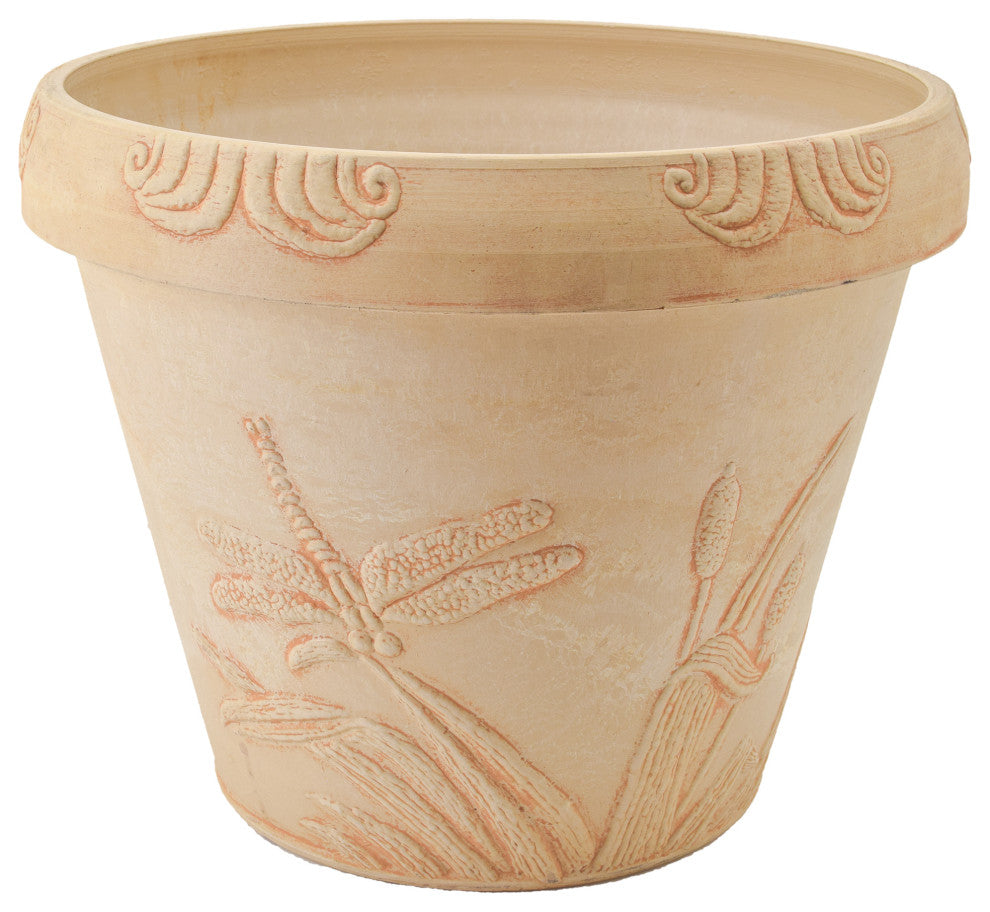 Dragonfly Pot, Beige