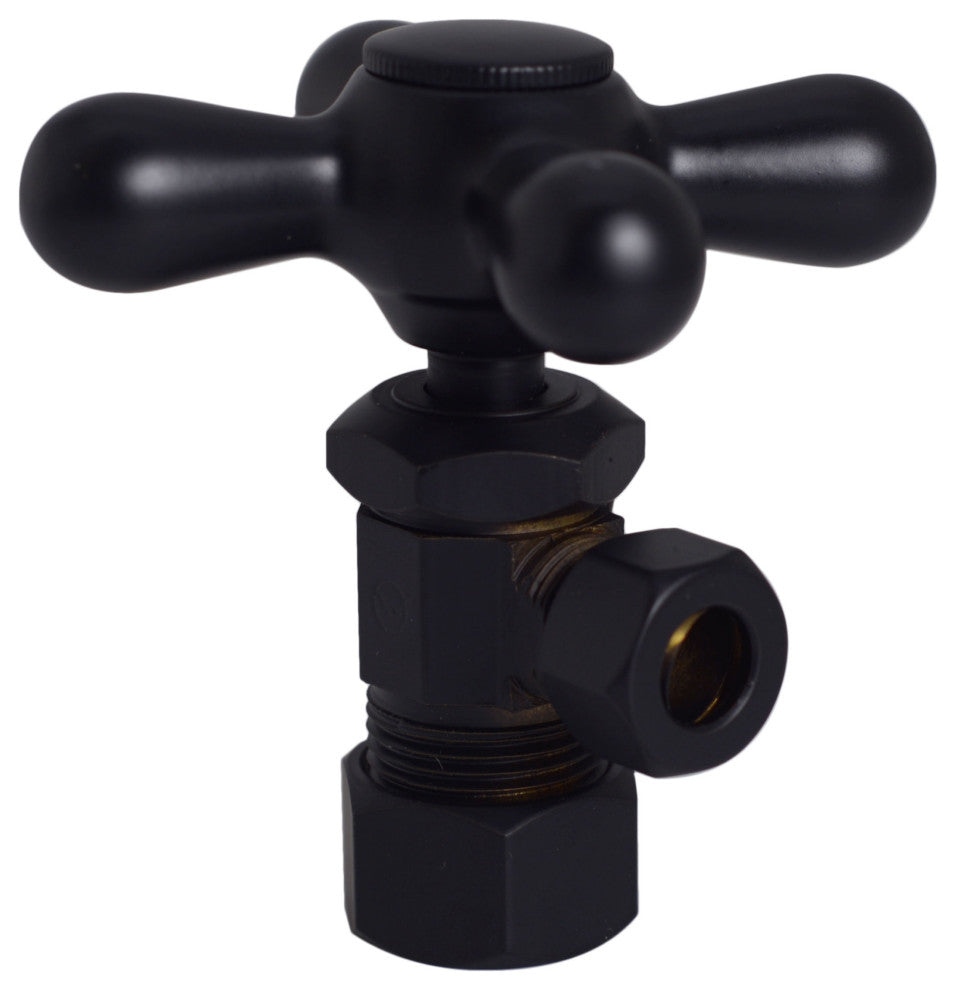 Supply Kit - 5/8" Od X 3/8" Od X 20" Corrugated In Oil Rubbed Bronze, Powder Coated Flat Black