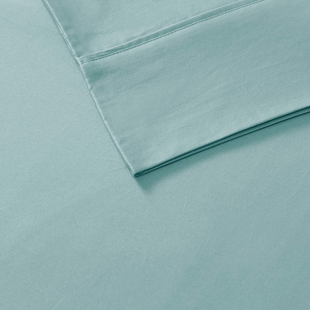 Madison Park 800 Thread Count Cotton-Blend Sateen 6-Piece Sheet Set, Aqua