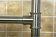 Fauceture Stainless Steel Console Sink Legs, Brushed Nickel