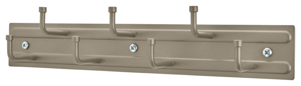 Static Belt Rack for Custom Closet Systems, Satin Nickel