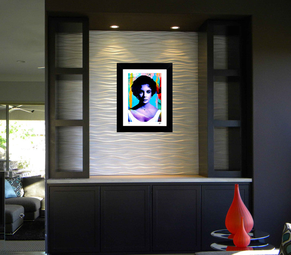 Elizabeth Taylor "The Color Of Passion 2" Art by Mark Lewis