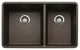 Blanco Precis 18"x33" 2 Basin Granite Undermount Kitchen Sink, Anthracite