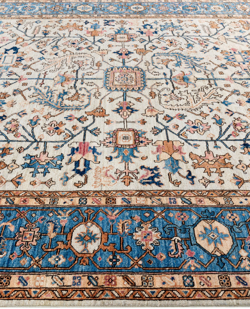 Serapi One-of-a-Kind Hand-Knotted Area Rug Light Gray, 8'1" x 9'10"