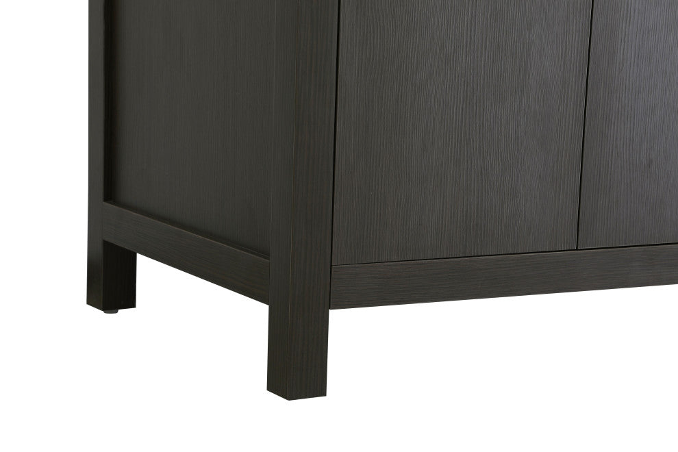 Home Living 30" Single Bathroom Vanity, Mocha Brown With Backsplash