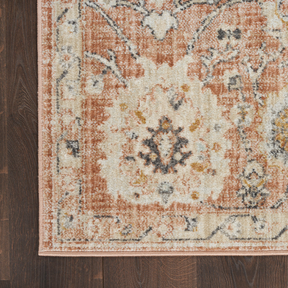 Nourison Oushak Home 9' x 12' Rust Vintage Indoor Rug