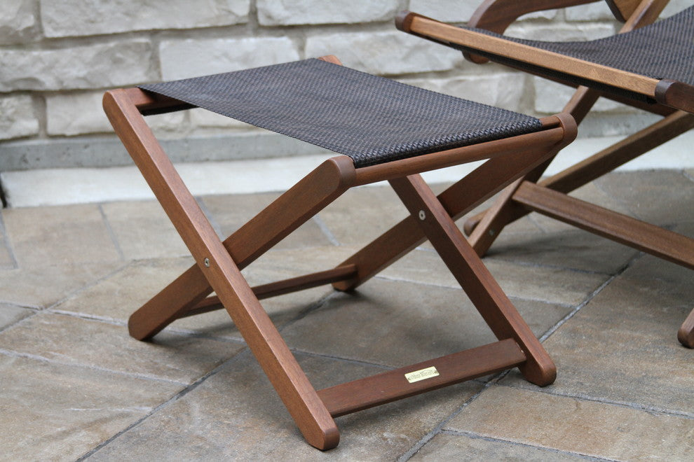 Sling & Eucalyptus Folding Ottoman