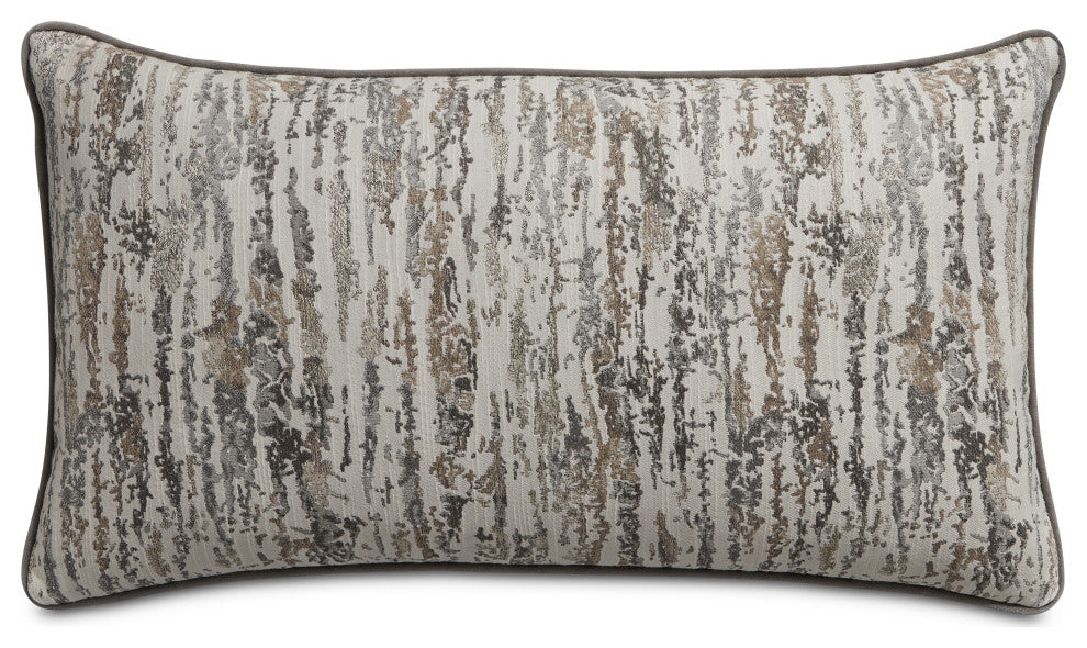 Moonbeam Keller 13"x24" Oblong Pillow, Set of 2, Driftwood Gray