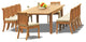 11-Piece Teak Set, 122" Rectangle Table, 10 Giva Chairs, Sunbrella Cushion