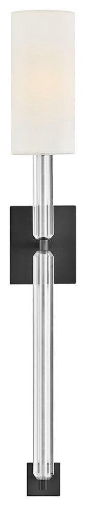 Hinkley Anika Large Single Light Sconce, Black