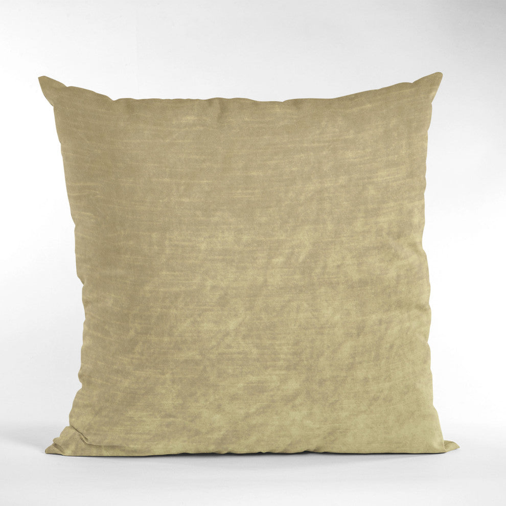 Golden Lux Velvet Shiny Velvet Luxury Throw Pillow, Double sided 26"x26"