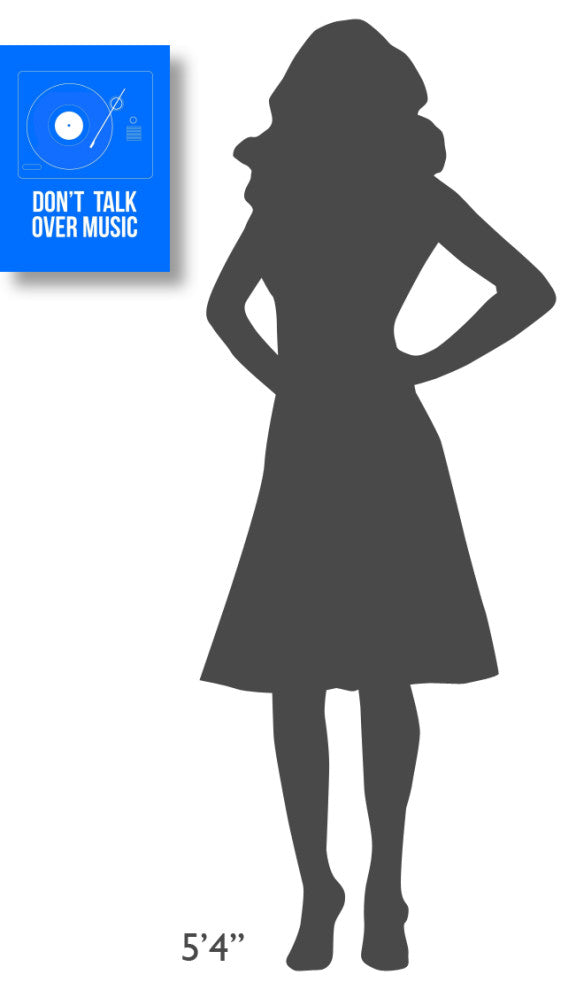 "Don't talk over Music" Poster Fine Art Print