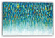 Blue-Green Abstract Textured Hand-Painted Canvas Art