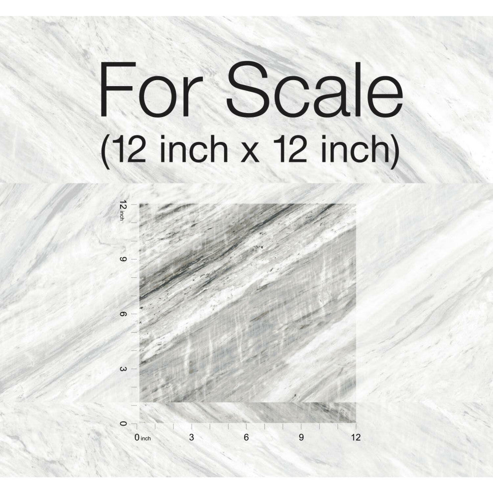 Carrara Horizontal Peel and Stick Wallpaper
